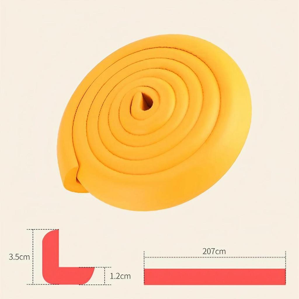207cm Child Safety Bumper Strip, L-Shaped Thickened Protection, Safeguarding Baby's Well-being