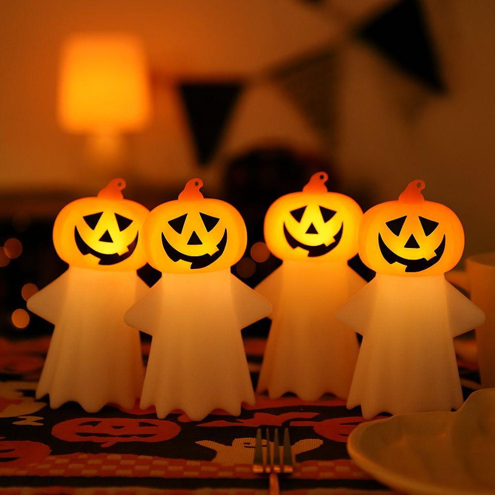 Eye Protection Ghost Pumpkin Lamp Spooky LED Night Light Halloween Pumpkin Light  Porch Lighting