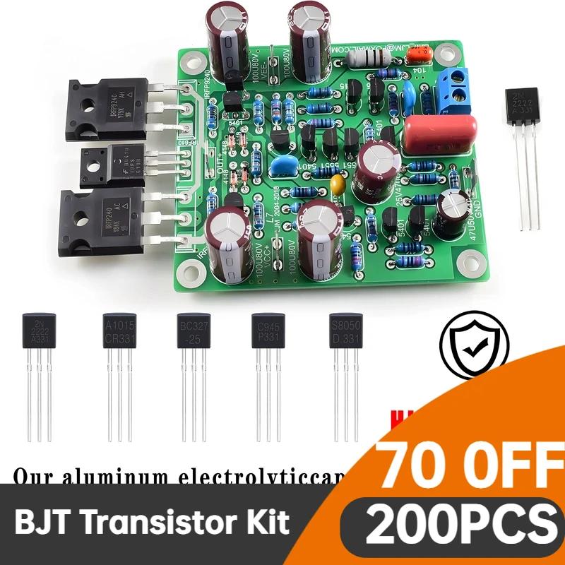 200PCs BJT transistor kit bipolar power transistors A1015 bc327 bc337 c1815 s8050 s8850 2N2222 2N2907 2N3904 2N3906 pnp NPN