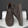 Fashion Suede Leather Mens Sneakers Fashion Lace Up Casual Shoes Men All-match Outdoor Oxford Shoes Versatile Male Formal Dress Footwear