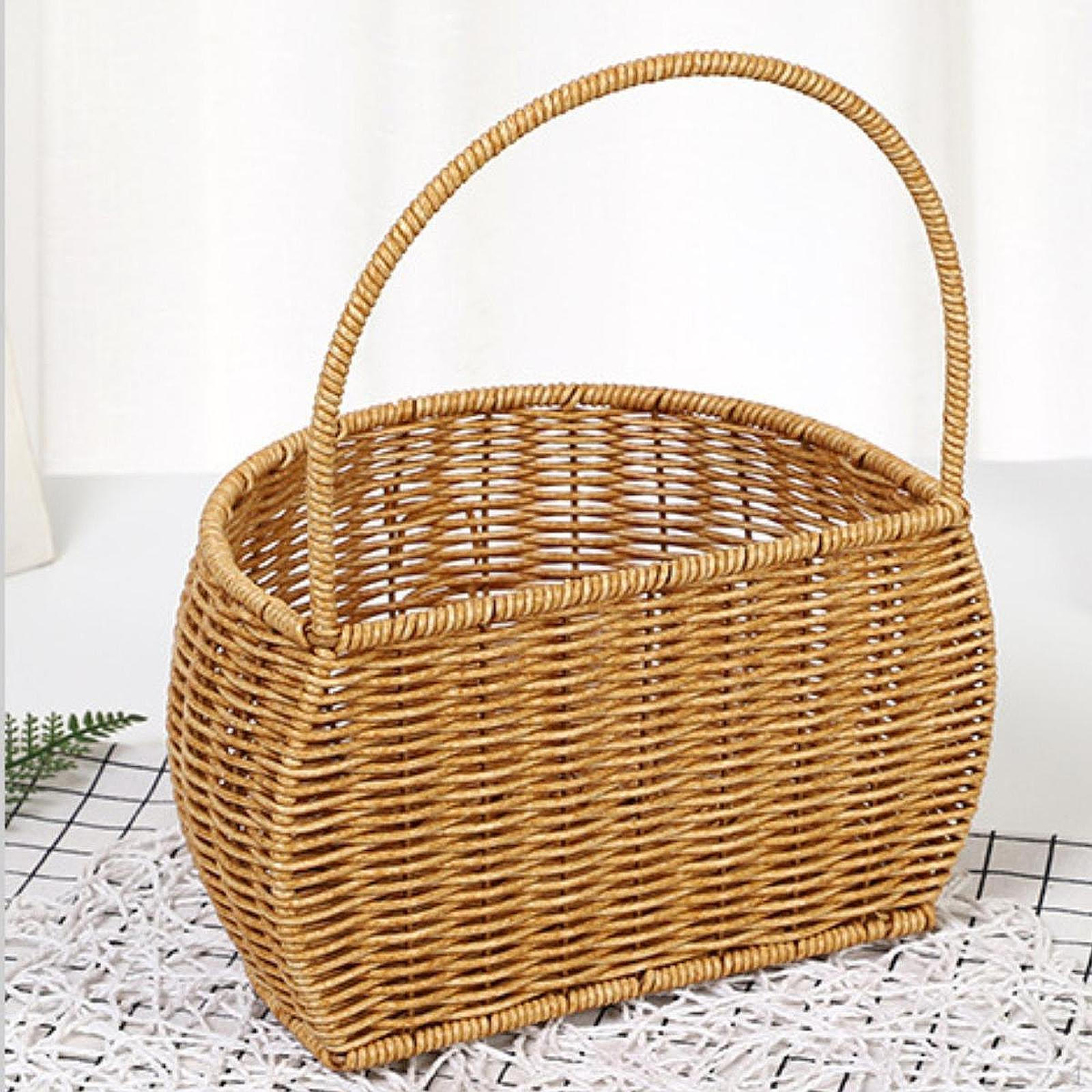 

, Various Fruit Organizer, Woven Wall Shelf, Hanging Basket for Garden, Living Room S