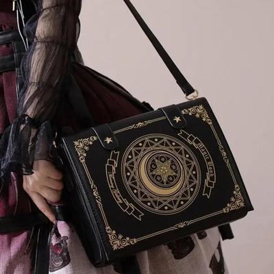 Y2K Korėjietiško Goth Stiliaus Kvadratinis Juodas Rankinis Krepšys Harajuku Vintažinis Estetinis Piniginė Rankinė Messenger Tote Krepšys Moterims