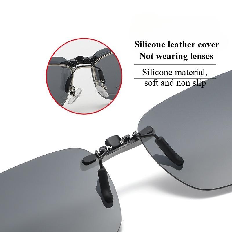 Herren Autofahren Clip-on Sonnenbrille Brille Vintage Damen Quadratisch Nachtsicht Angeln UV400 Sonnenbrille Lunettes eil Homme