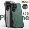 Matný kožený kryt na telefon Pro Samsung S26 S25 S24 S23 S22 S21 S20 Note 20 Ultra Plus FE S25 Edge Nárazuvzdorné bumper kryty