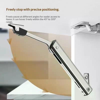 Kitchen Cabinet Hydraulic Hinge Heavy Duty Adjustable Door Support Soft Close Lift Up Randomly Stop