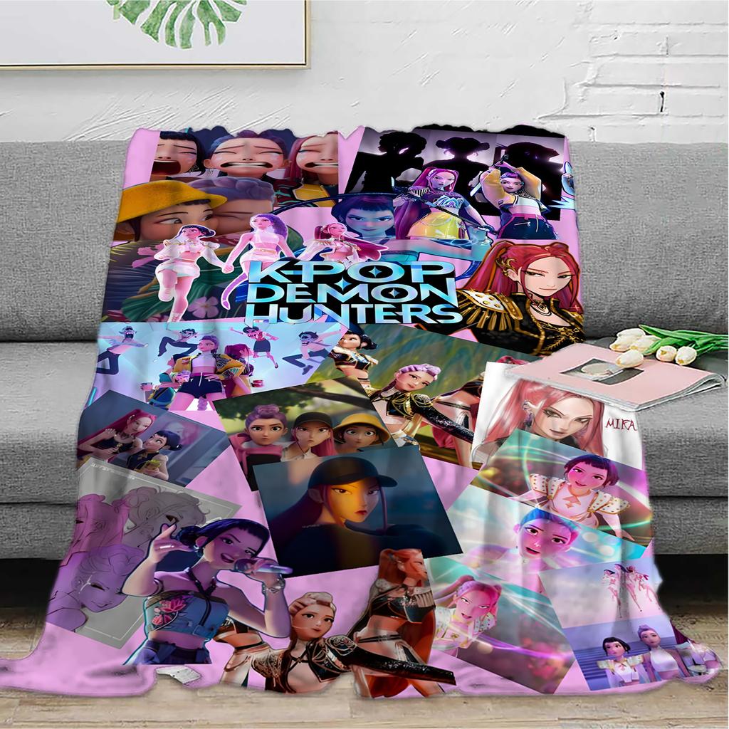 Flannel Digital Printed Blanket Conditioning Blanket Sofa Blanket Girl Gift