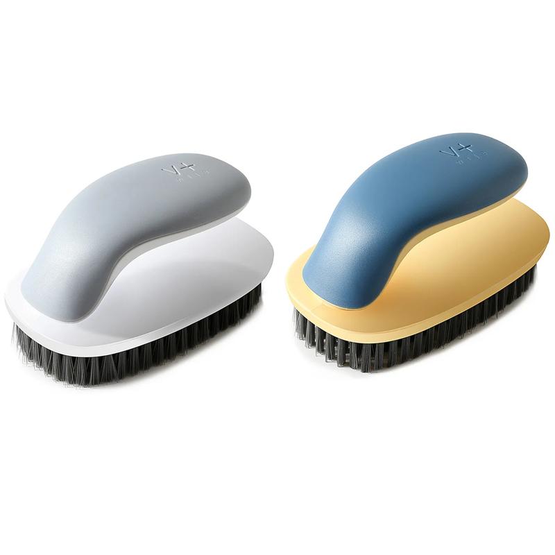 Soft Hair Shoe Laundry Brush Streamlined Shape Not Hurt Clothes Shoes With Handle Board Brush Multi-functional Cleaning Tool