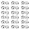 100 Set Metal Tealight Cups Candle Empty Jars Case Wax Container with Candle Wicks for DIY Craft Candle Making Supplies