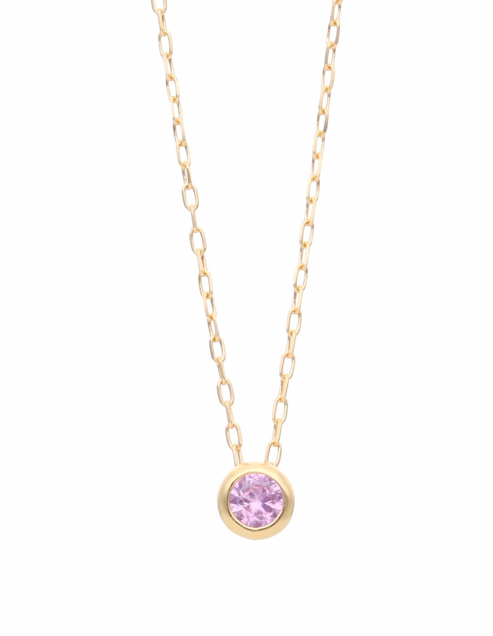 

K18 Yellow Gold Pink Sapphire Necklace L&CO 63-0947 рожевий