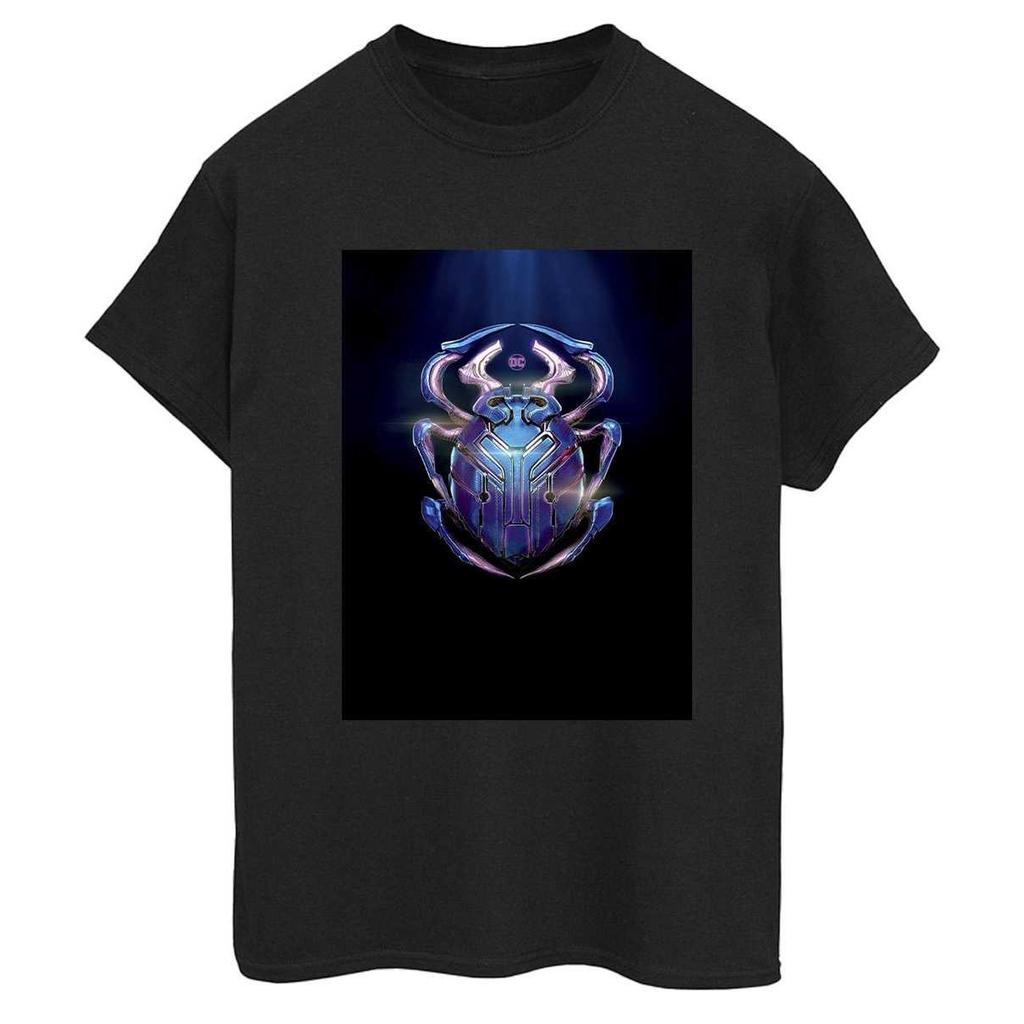 Blue Beetle Womens/Ladies Glowing Beetle Cotton Boyfriend T-Shirt