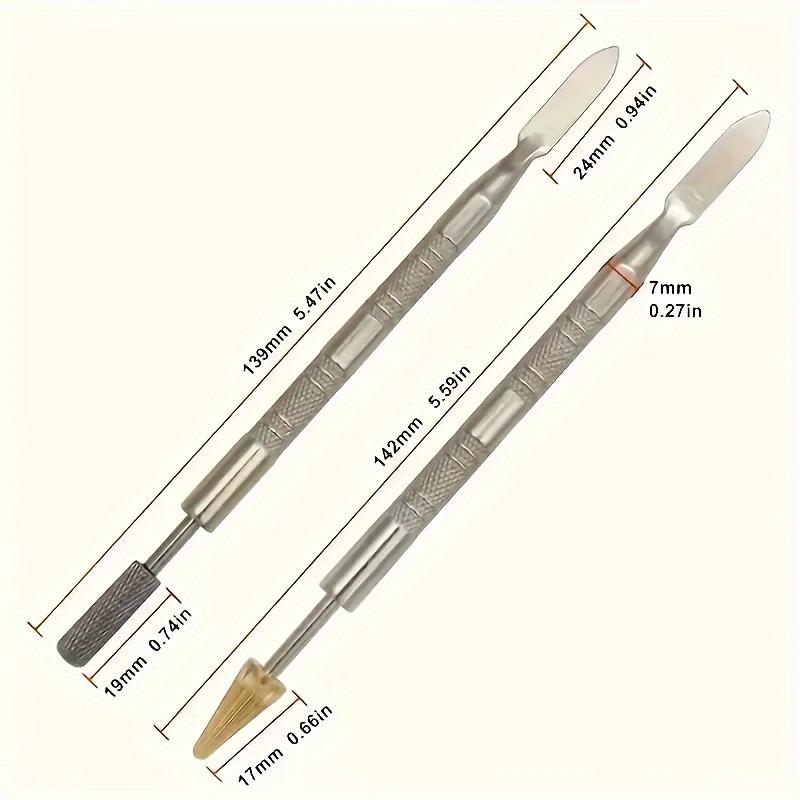 1Pc Leathercraft Edge Dye Pen&Oil Gluing Applicator-Metal Leather Paint Roller Tool Set-For DIY Leather Craft Projects