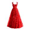 Robe de bal longue en dentelle et Tulle, motif papillon 3D, avec des appliques, robe de soirée formelle pour femmes, avec fente