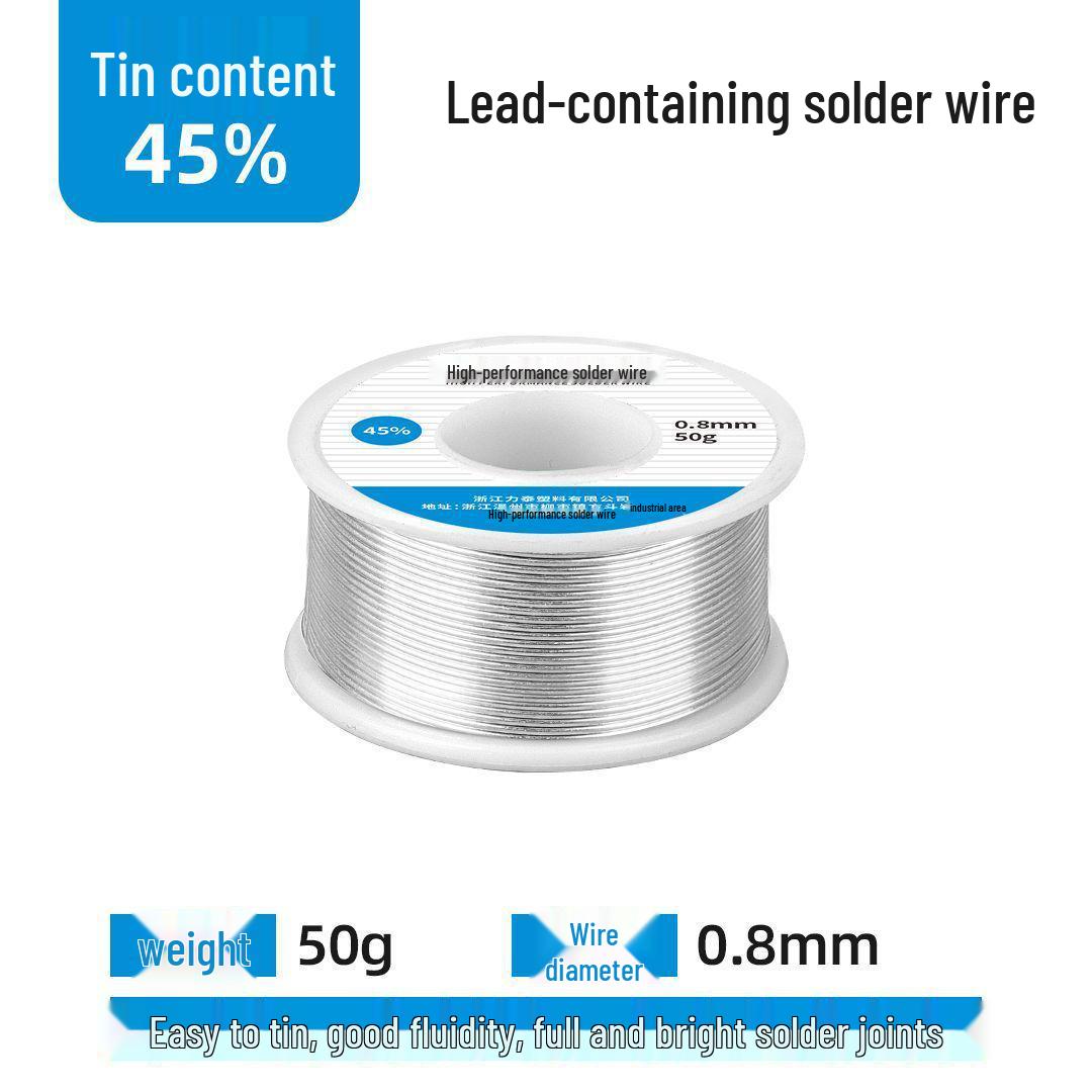 

Lead-Free Solder Wire with High Purity Rosin Core, 0.8mm, 99.3% Tin, Eco-Friendly