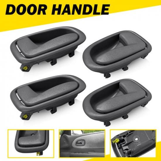 Door Handles Gray Interior ide Right & Left Side For 1993-1997 Toyota Corolla