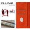 Wallet Case for Galaxy S25 Ultra - Leather/PU, Orange