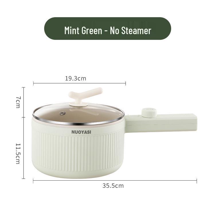 Smart Multifunctional Electric Cooker with Long Handle – Compact Dorm-Use Hot Pot for Steaming and Cooking