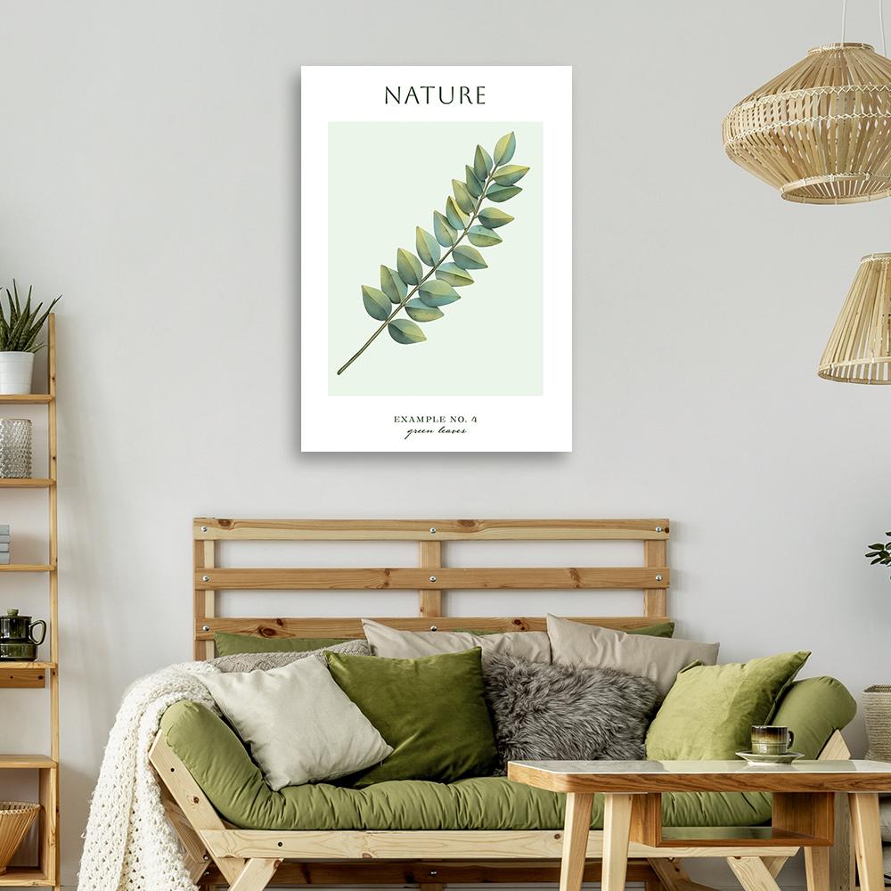Canvas Print, Green Leaves - Nature
