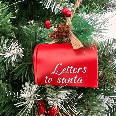 Weihnachten Schmiedeeisen Briefkasten Ornament Kreative Weihnachtsbaumdekoration Briefkasten Ornament Heim Feiertagsdekoration Geschenk
