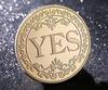 1PC Bronze Yes Or No Commemorative Coin Souvenir Non-Currency Game Prop Decision Coins Collection Decoration Crafts