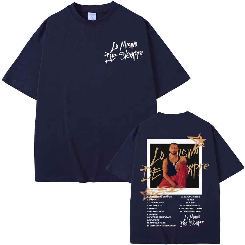 2025-26 Summer Hot Selling Rapper Mora The Album Tour T-Shirt, Men's and Women's 100% Pure Cotton Printed Hip Hop Retro T-Shirt