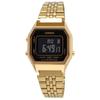 Zegarek cyfrowy CASIO Seria Vintage Ośmiokątna Tarcza Czarno-Złoty Odwrócony Wyświetlacz LCD Model Zagraniczny [Casio] LA680WGA-1B Damski