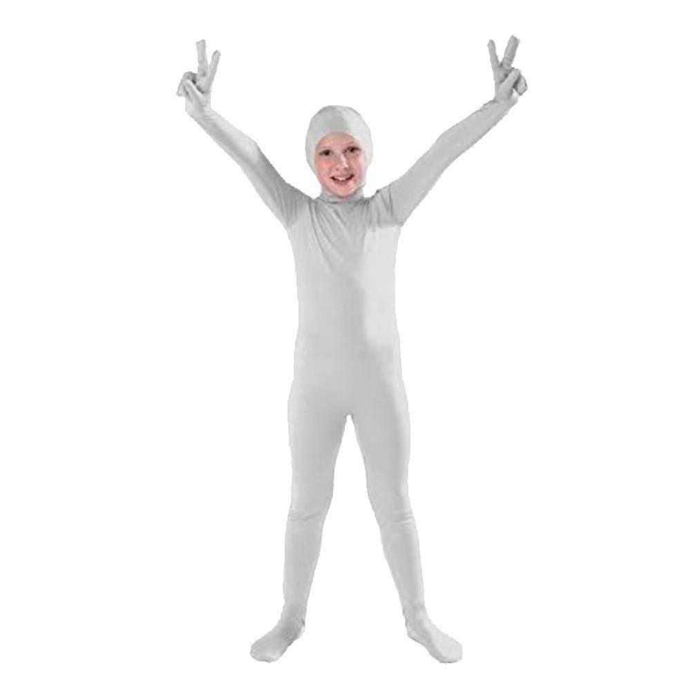 Spider-Man Fluoreszierender Zentai Halbkopf-Bodysuit Jumpsuit für Bühnenauftritt