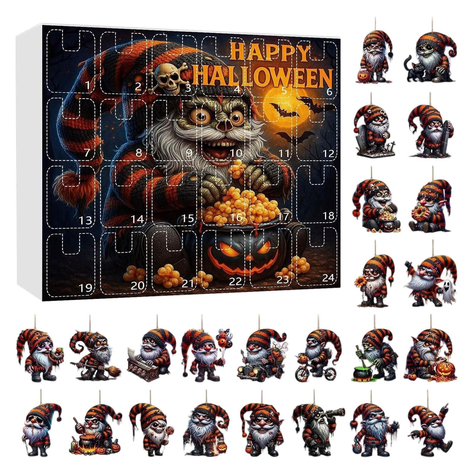 

24-дневный рождественский адвент-календарь, календарь обратного отсчета, 2D-подвеска в виде плоского акрилового медведя, подвеска обратного отсчета, милый шарм в виде рождественской елки One Size