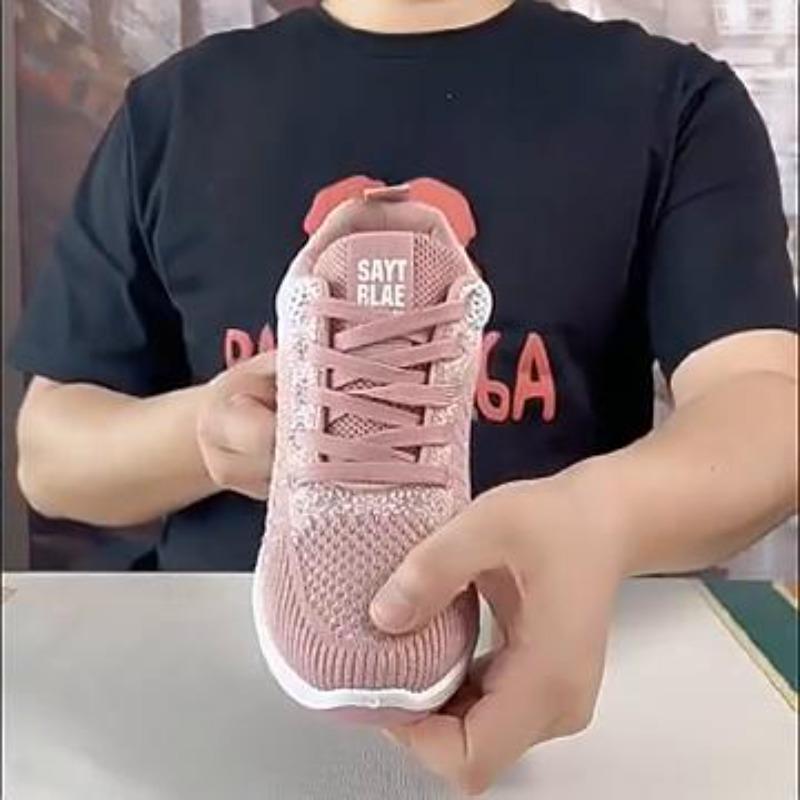 Nové dámské tenisky na platformě pro zvýšení výšky síťované prodyšné lehké běžecké tenisky