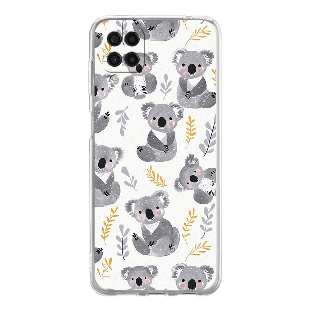 Phone Case For Samsung Galaxy A13 A33 A35 A55 A73 A53 A23 A51 A71 A21S A72 A31 A41 A05s A03S A15 A25 5G Clear Cover Koala