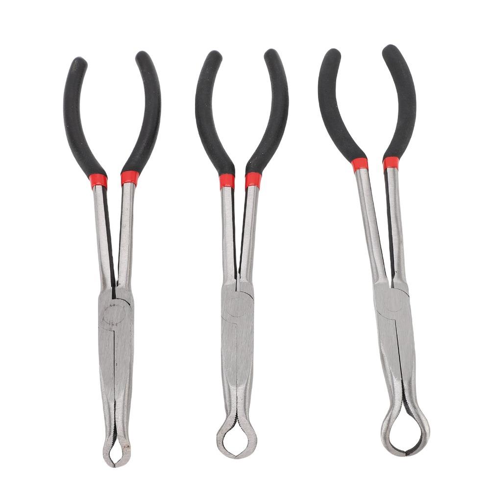 3PCS Heavy Duty Long Nose Grip Pliers 11 Inch Hose Removal Pliers Spark Plug Boot Removal