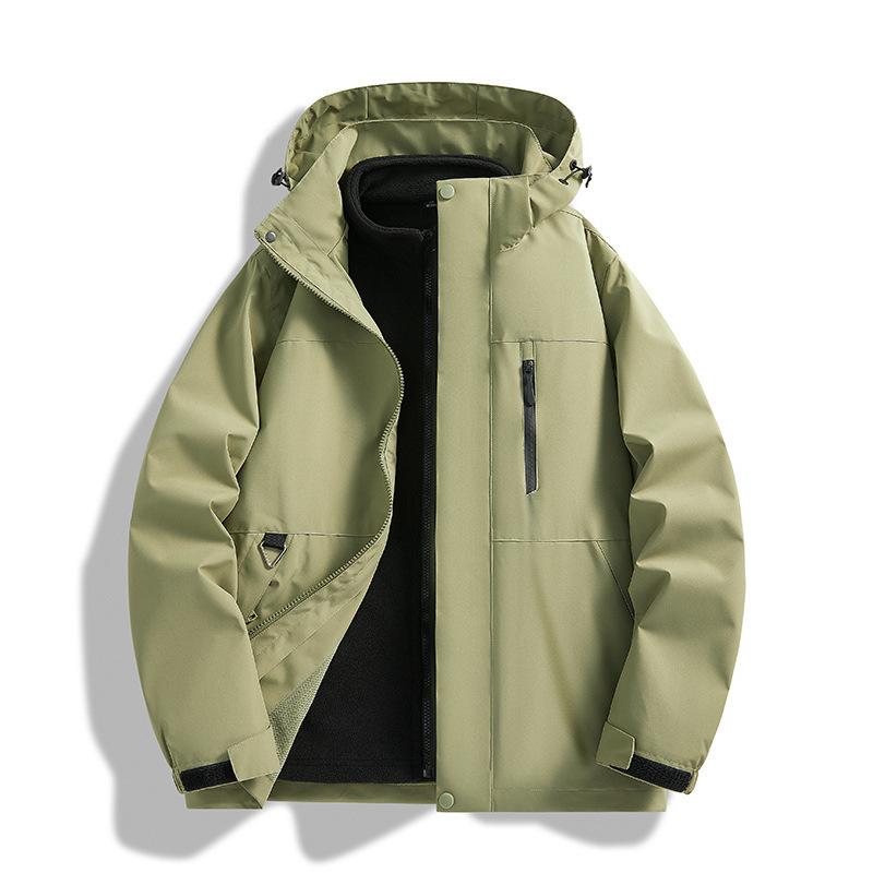 Popular Jacket Men's and Women's Jacket Winter Outdoor Three-in-one Removable Two-piece Set