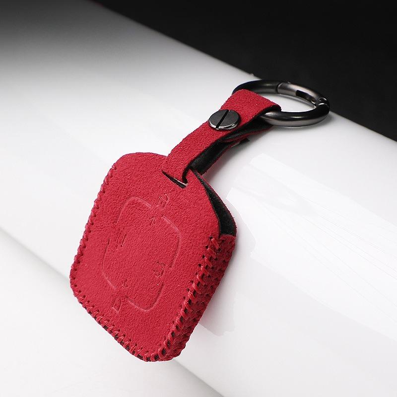 For Zeekr 7X 001 X 007 009 007Gt Car Key Case Suede Leather Key Bag Car Remote Key Protector Cover Decor Accessories