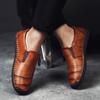 Large size 38-48 Men's Mosinka Fashion Leather Handmade Leather Shoes Loafers Driving Shoes