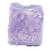 1pcs 10 Yards Length Sequined Tulle Roll Polyester Material Embroidered Sheer Ribbon  For DIY Crafts