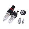 1/4 Air Filter Pressure Regulator with Oil Water Separator and Lubricator Cup for Air Compressor