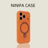 Liquid Silicone Magnetic Rotating Bracket Phone Case for iPhone 17 Pro Max - Precision Fit & Full Coverage 