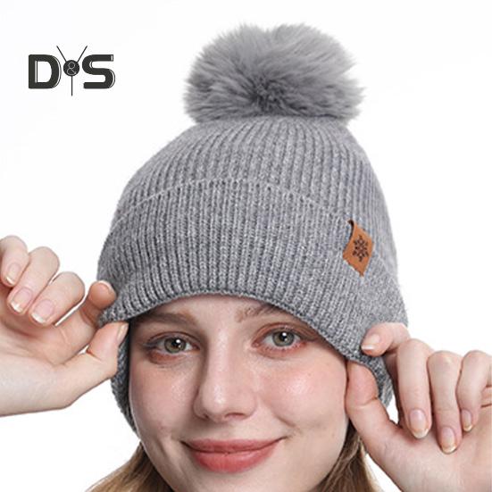 3 Pcs/Set Women Winter Hat Scarf Gloves Set Thick Knitted Ear Protection Cap Gloves Elastic Windproof Winter Outdoor Cycling Dome Beanie Neck Wrap