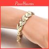Fashionable European And American Style Leaf Bracelet Alloy Material With Electroplating