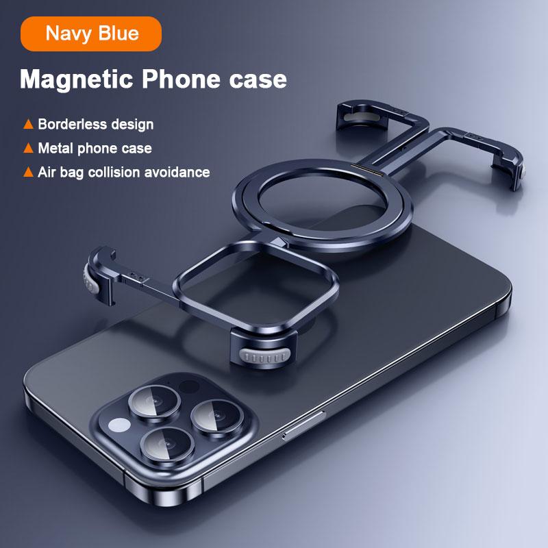

Чехол для телефона Oatsbasf Magsafe для iPhone 12, 13, 14, 15 pro max, противоударный бампер для телефона, магнитный защитный чехол для мобильного телефона с беспроводной зарядкой