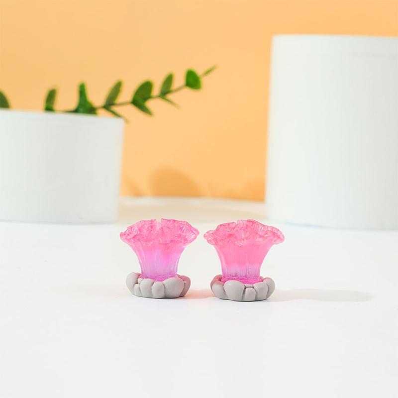 Potted Plants In The Shape Of Noctilucent Marine Resin Fish Tank Landscape Fish Aquatic Ornament Aquarium Decoration Accessories