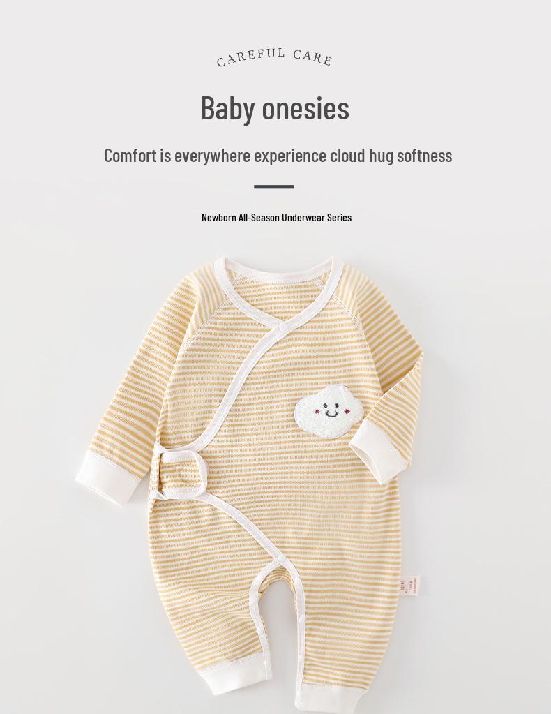 Pure Cotton Newborn Baby Bodysuits & Pajamas: All-Season Styles for Boys & Girls