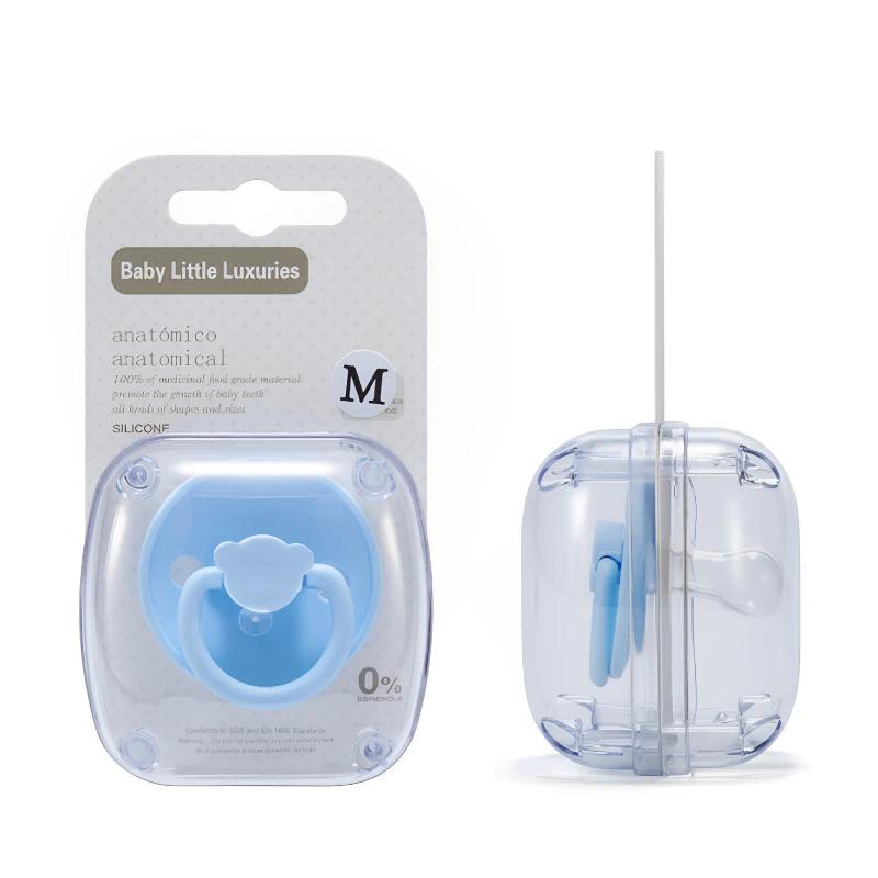 Baby Pacifier Food Grade Silicone Newborn Pacifier Without Bisphenol A Baby Pacifier Solid Color Silicone Pacifier Baby Gift