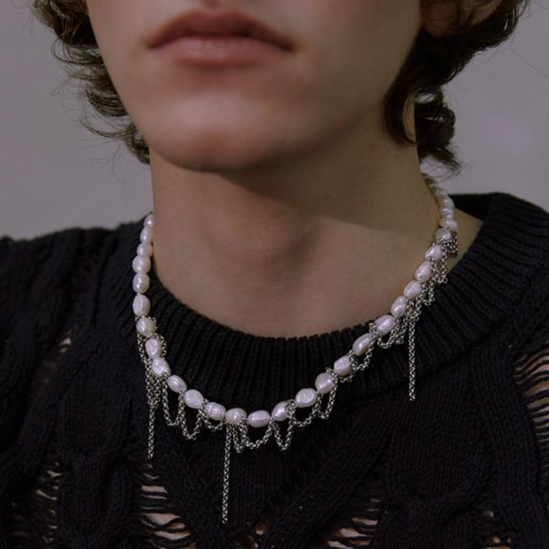 Third Movement Antique Pearl Necklace