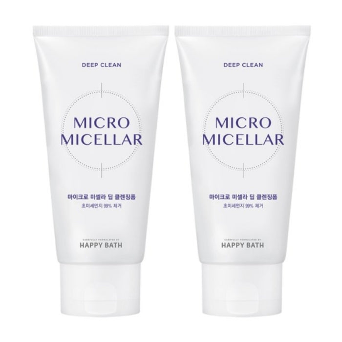 Happy Bath Micro Micellar Deep Cleansing Foam 120g 1Pc/2Pcs/3Pcs