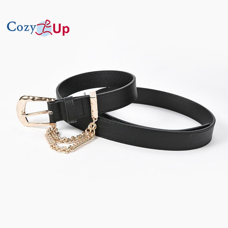 Pin Buckle Inlaid Short Chain Belt Jeans Decorative Clothing Belt Women