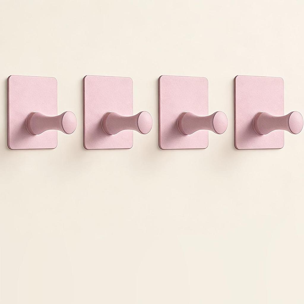 4pcs Amoichic Modern Wall Hooks, Easy‑Install for Bathroom & Kitchen, Ideal for Robes & Hats