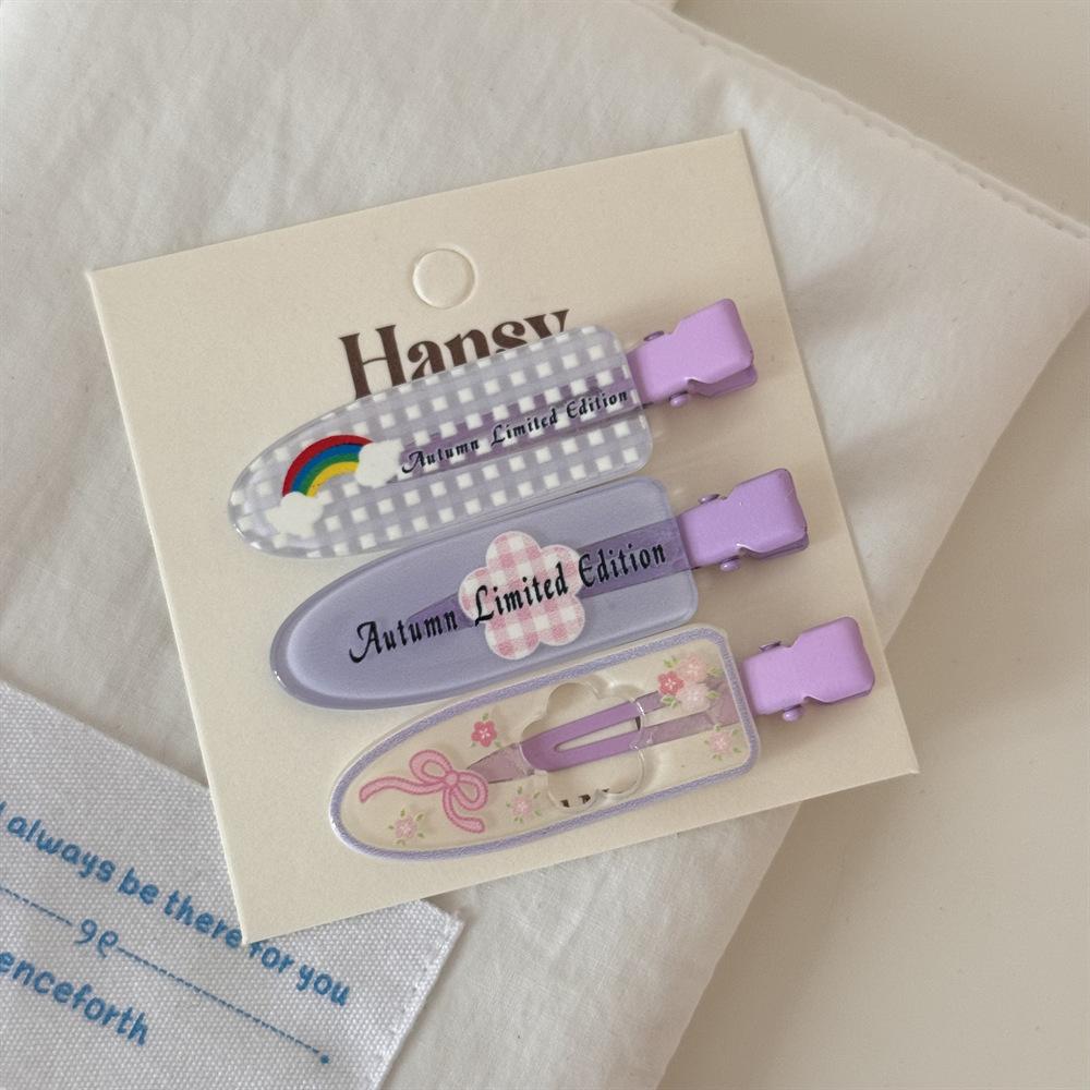 Grampos de cabelo sem costura simples de cor sólida sem dobra franja lateral grampo de maquiagem acessórios de lavagem de rosto grampos de cabelo para meninas