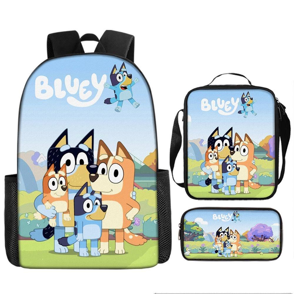New Bloy Dog Cartoon Elementary School Bag Pencil Bag Pattern Diversified Backpack