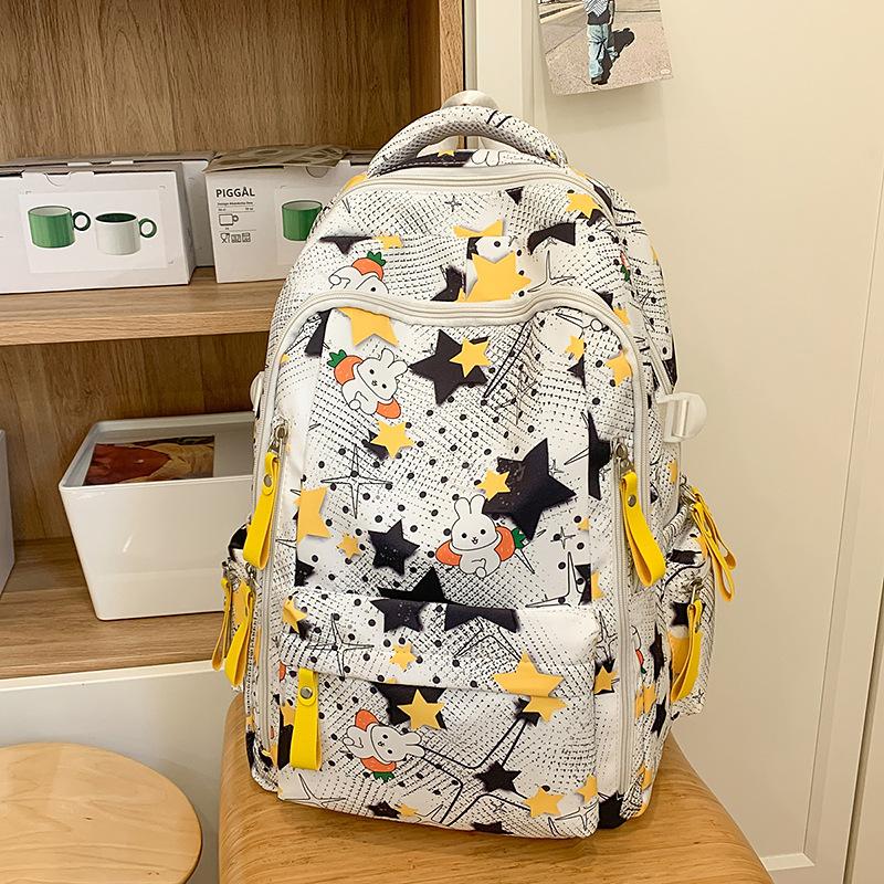 School bag High value backpack Junior high school casual simple fashion versatile light commute large capacity