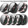 2 In1 PC Full Protective Case For Samsung Galaxy Watch8 44mm 40mm Glass Screen Protector Cover Hard Shell Bumper Frame Case+Film